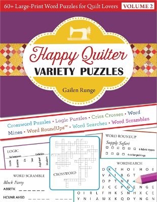 Happy Quilter Variety Puzzles - Volume 2 - Gailen Runge
