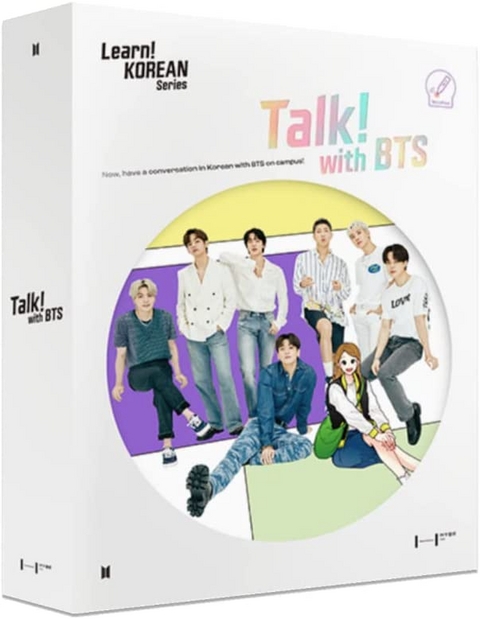 Talk! With BTS (Global edition) | 2-Book Set (without Motipen) | Korean Learning for Basic Learners | Korean Keyboard Stickers, m. 1 Beilage, m. 1 Beilage - 