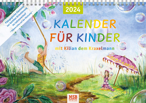 Kalender f&uuml;r Kinder mit Kilian dem Kraxelmann 2024 - Maria Stadlmeier-Baumann