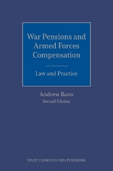 War Pensions and Armed Forces Compensation: Law and Practice - Bano, Andrew