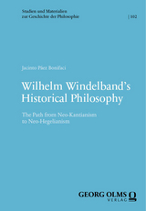 Wilhelm Windelband's Historical Philosophy - Jacinto P&aacute;ez Bonifaci