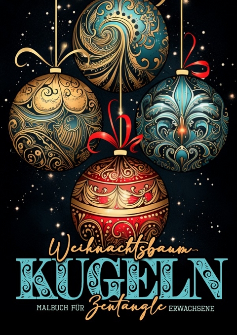 Weihnachtsbaumkugeln Zentangle Malbuch f&uuml;r Erwachsene - Monsoon Publishing, Musterst&uuml;ck Grafik