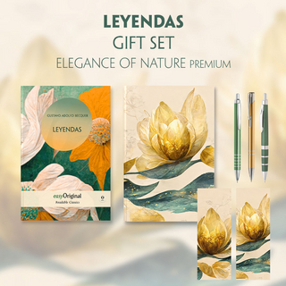 Leyendas (with audio-online) Readable Classics Geschenkset + Eleganz der Natur Schreibset Premium