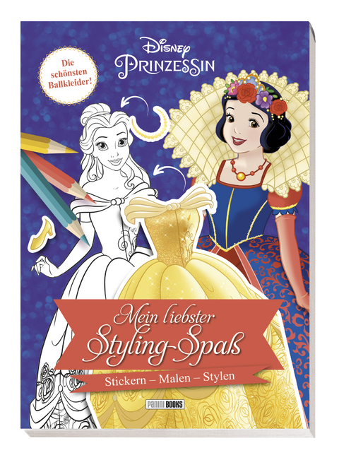Disney Prinzessin: Mein liebster Styling-Spa&szlig;: Stickern, Malen, Stylen -  DISNEY,  Panini