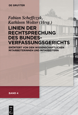 Linien der Rechtsprechung des Bundesverfassungs&shy;gerichts - 