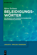 Beleidigungsw&ouml;rter - Bj&ouml;rn Technau