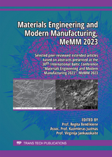 Materials Engineering and Modern Manufacturing, MeMM 2023 - 