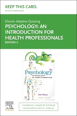 Elsevier Adaptive Quizzing for Psychology: an Introduction for  Health Professionals 2e - Access Card