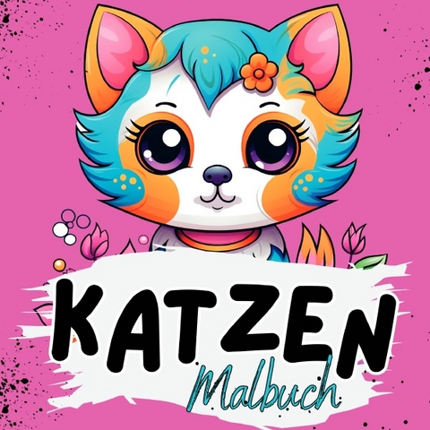 Malbuch Tiere / Malbuch Katze - Lucy&acute;s Tier Malb&uuml;cher