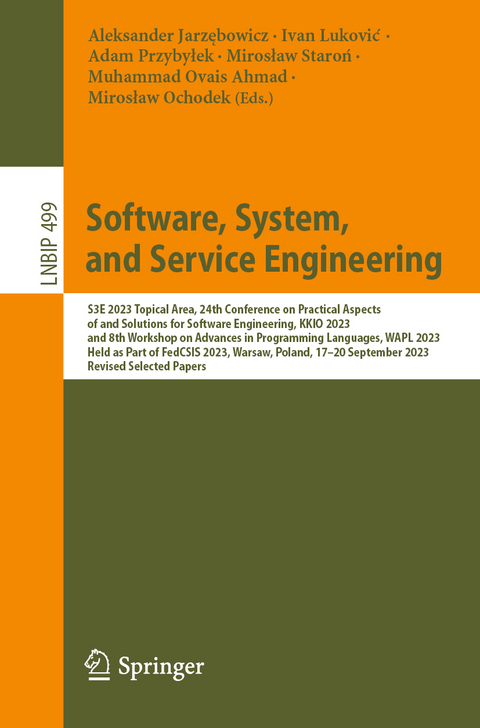 Software, System, and Service Engineering - 