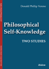 Philosophical Self-Knowledge - Donald Phillip Verene