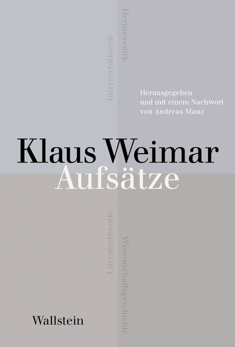 Aufs&auml;tze - Klaus Weimar