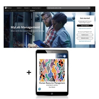 MyLab Management with Pearson eText for Human Resource Management, Global Edition