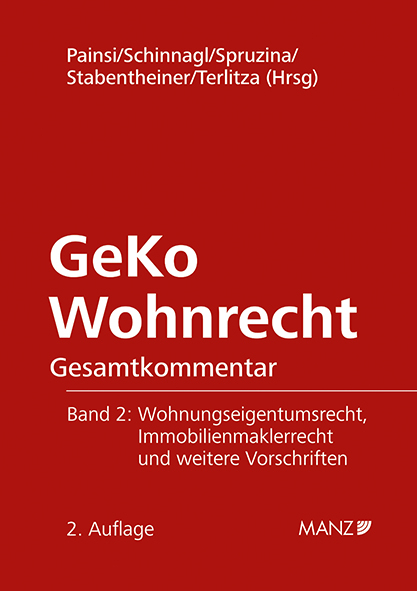 GeKo Wohnrecht Gesamtkommentar Band 2 Wohnungseigentumsgesetz - 