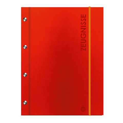Tr&ouml;tsch Zeugnismappe A4 mit Buchschrauben rot - 