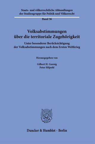 Volksabstimmungen über die territoriale Zugehörigkeit.