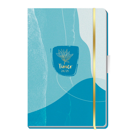 Tr&ouml;tsch Sch&uuml;lerkalender Specials mit Gummiband und Stifthalter Calm 24/25 - 