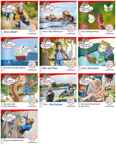 Paket &ndash; Lesestart mit Eberhart, Lesestufe 3: Komplettbezug Heft 71-80 - Stefanie Drecktrah, Nicole Brandau