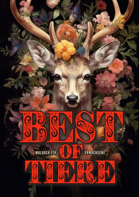 Best of Tiere Malbuch f&uuml;r Erwachsene - Monsoon Publishing, Musterst&uuml;ck Grafik