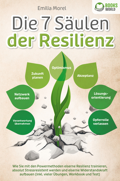 Die 7 S&auml;ulen der Resilienz: Wie Sie mit den Powermethoden eiserne Resilienz trainieren, absolut Stressresistent werden und eiserne Widerstandskraft aufbauen (inkl. vieler &Uuml;bungen, Workbook und Test) - Emilia Morel
