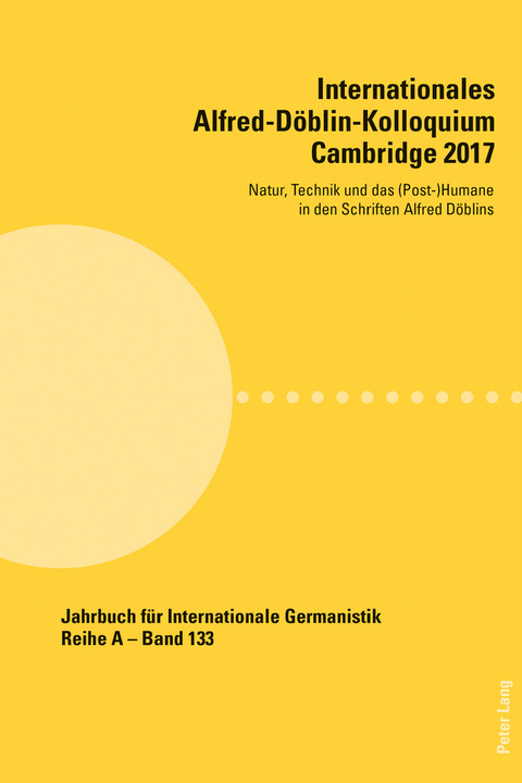 Internationales Alfred-Doeblin-Kolloquium Cambridge 2017 - 