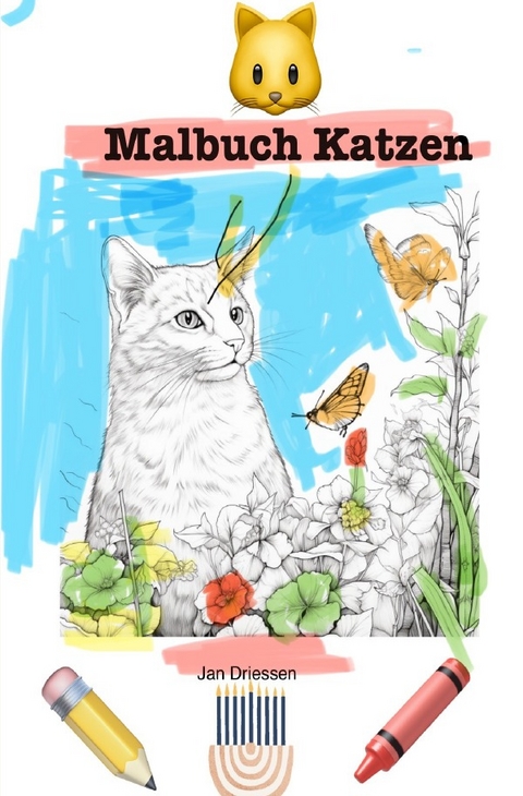 Malbuch Katzen - Jan Driessen