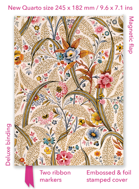 William Kilburn: Marble End Paper (Foiled Quarto Journal) - 