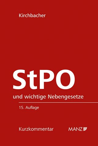 Strafprozessordnung - StPO