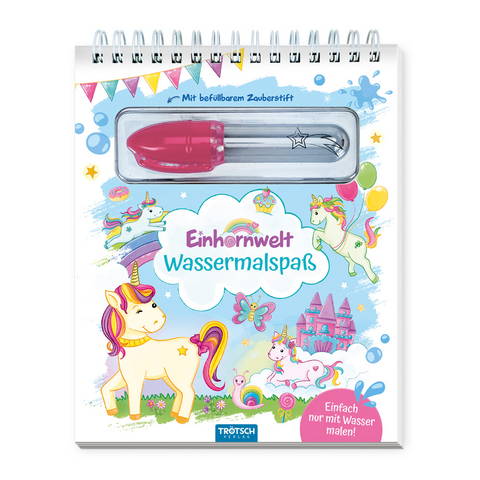 Trötsch Wassermalspaß mit Zauberstift Einhornwelt - 