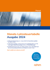 Monats-Lohnsteuertabelle 2024 - 