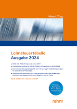 Lohnsteuertabelle Monat/Tag 2024 - 