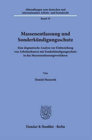 Massenentlassung und Sonderkündigungsschutz.
