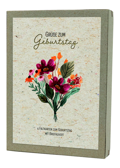 Kartenbox - Grüße zum Geburtstag