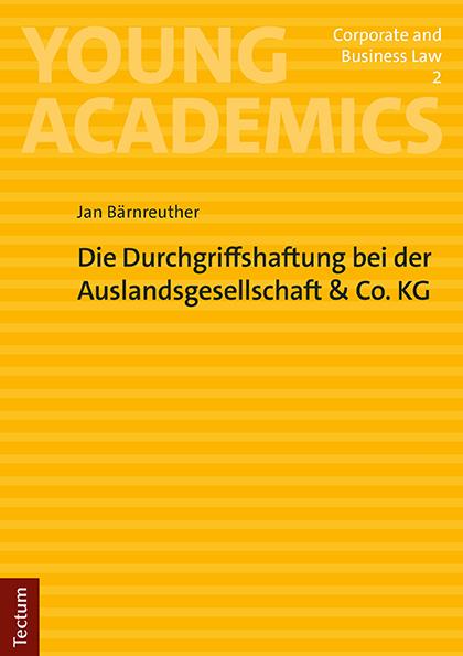 Die Durchgriffshaftung bei der Auslandsgesellschaft & Co. KG - Jan B&auml;rnreuther