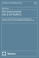 Die Instrumente des &sect; 29 StaRUG - Max Kaiser