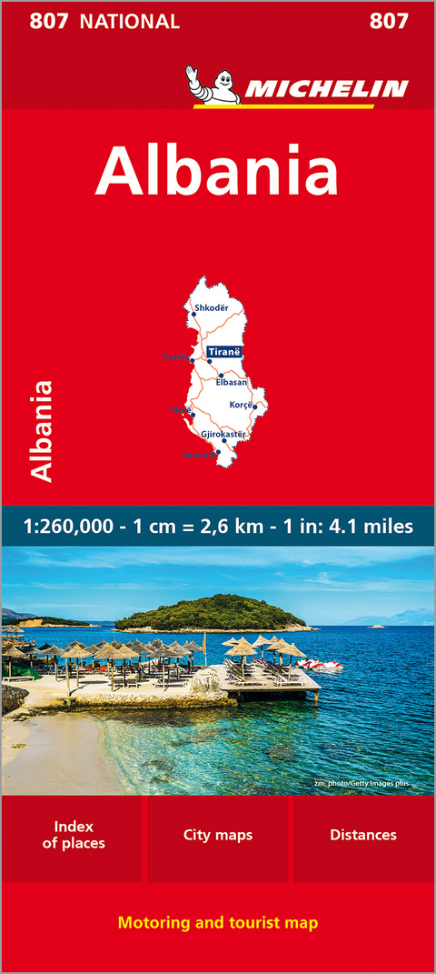 Albania - Michelin National Map 807 -  Michelin