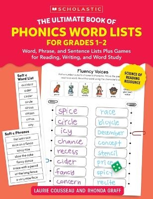 The Ultimate Book of Phonics Word Lists: Grades 1-2 - Rhonda Graff, Laurie Cousseau