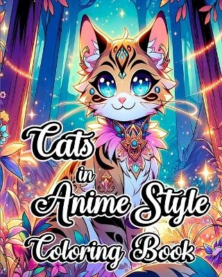 Cats in Anime Style Coloring Book - Willie Jones