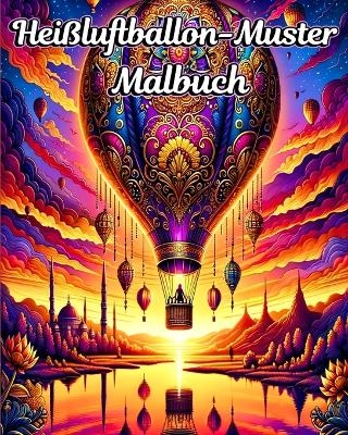 Heißluftballon-Muster Malbuch