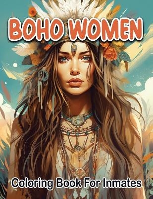 Boho woman coloring book for inmates
