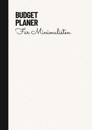 Budget Planer Weiß Minimalistisch