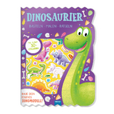 Tr&ouml;tsch Besch&auml;ftigungsbuch Malbuch Bastelbuch Dinosaurier - 