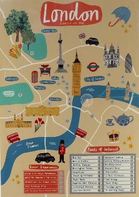 London Scratch Off Map