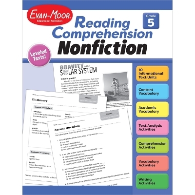 Reading Comprehension: Nonfiction, Grade 5 Teacher Resource -  Evan-Moor Educational Publishers