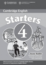 Cambridge Young Learners English Tests Starters 4 Answer Booklet - Cambridge ESOL