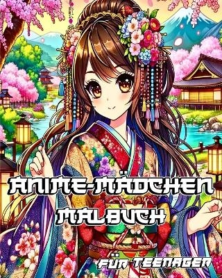 Anime-Mädchen-Malbuch für Teenager