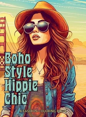 Boho Style Hippie Chic - A Fashion Coloring Book - Enchanted Tones