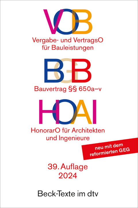 VOB / BGB / HOAI