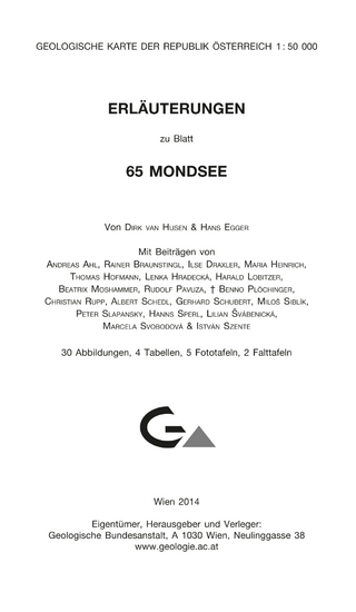 Erläuterungen zu Blatt 65 Mondsee