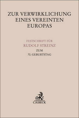 Zur Verwirklichung eines Vereinten Europas